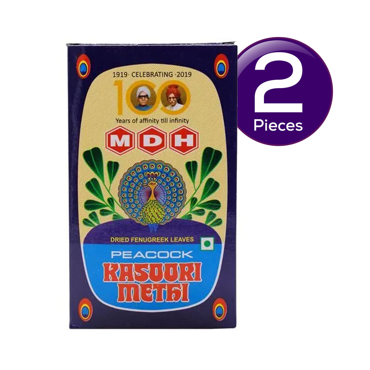 MDH Peacock Kasoori Methi 25 g Combo