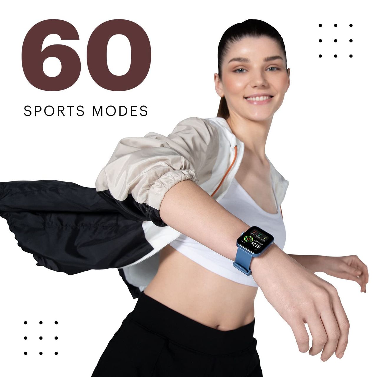 Noise Colorfit Pulse Grand Smartwatch | 1.69" Display | Blood Oxygen Monitor - Jet Black