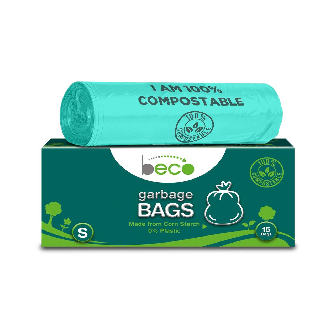 Beco Compostable Small Garbage Bags - 19 x 21 Inch