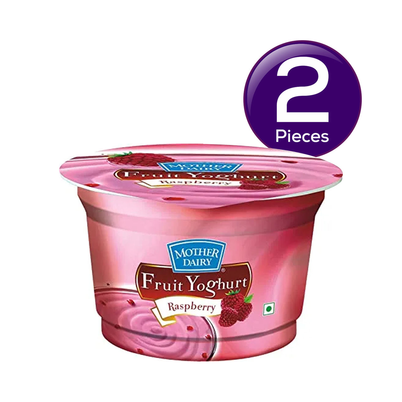 Mother Dairy Yoghurt- Raspberry 100 g Combo