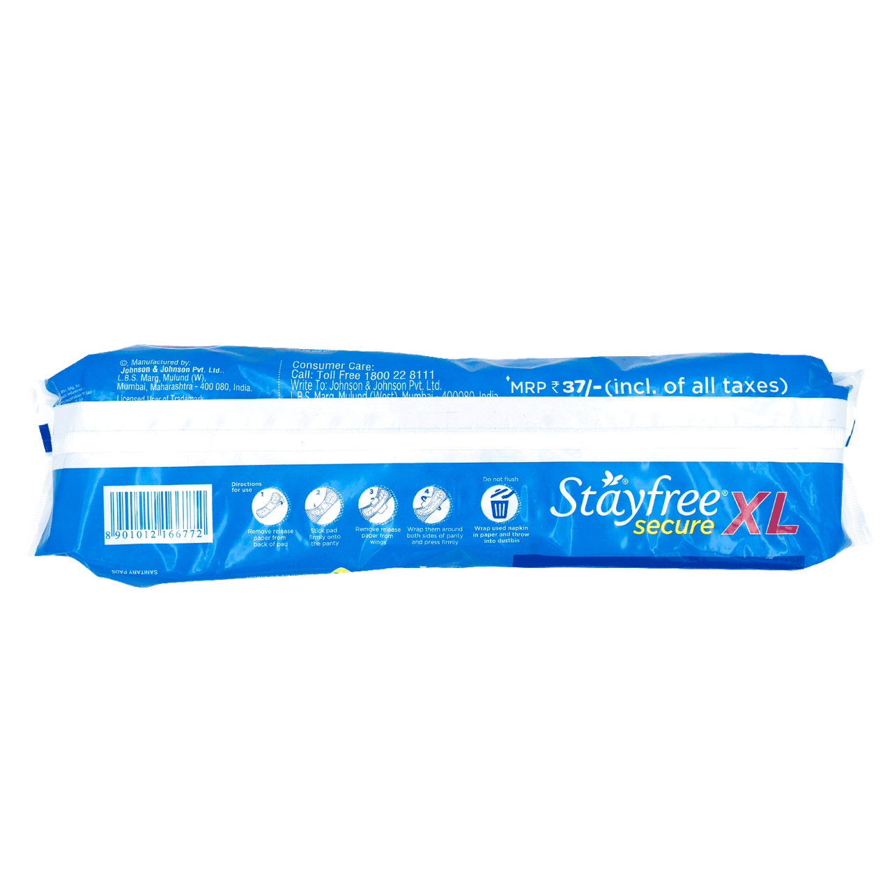 Stayfree Secure Sanitary Pads - XL 6 pc Combo