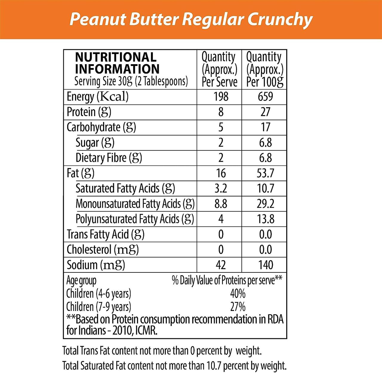 Sundrop Peanut Butter 100% Natural - Crunchy