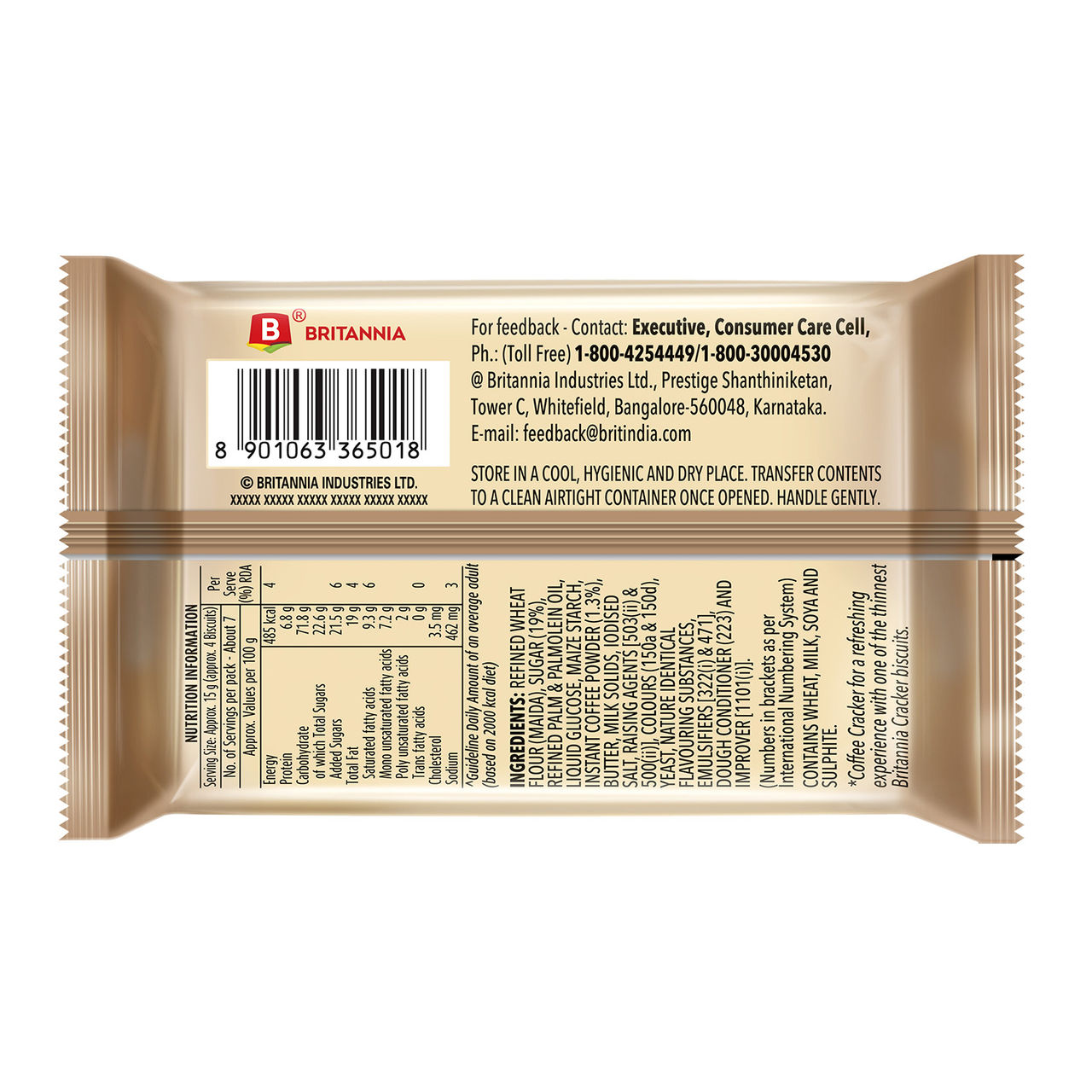 Britannia Biscafe | Refreshing Super Thin Coffee Cracker 100 g Combo