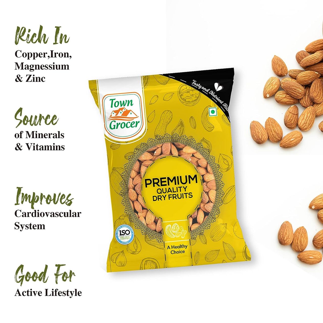 Town Grocer Independent Almonds (Value Pack)