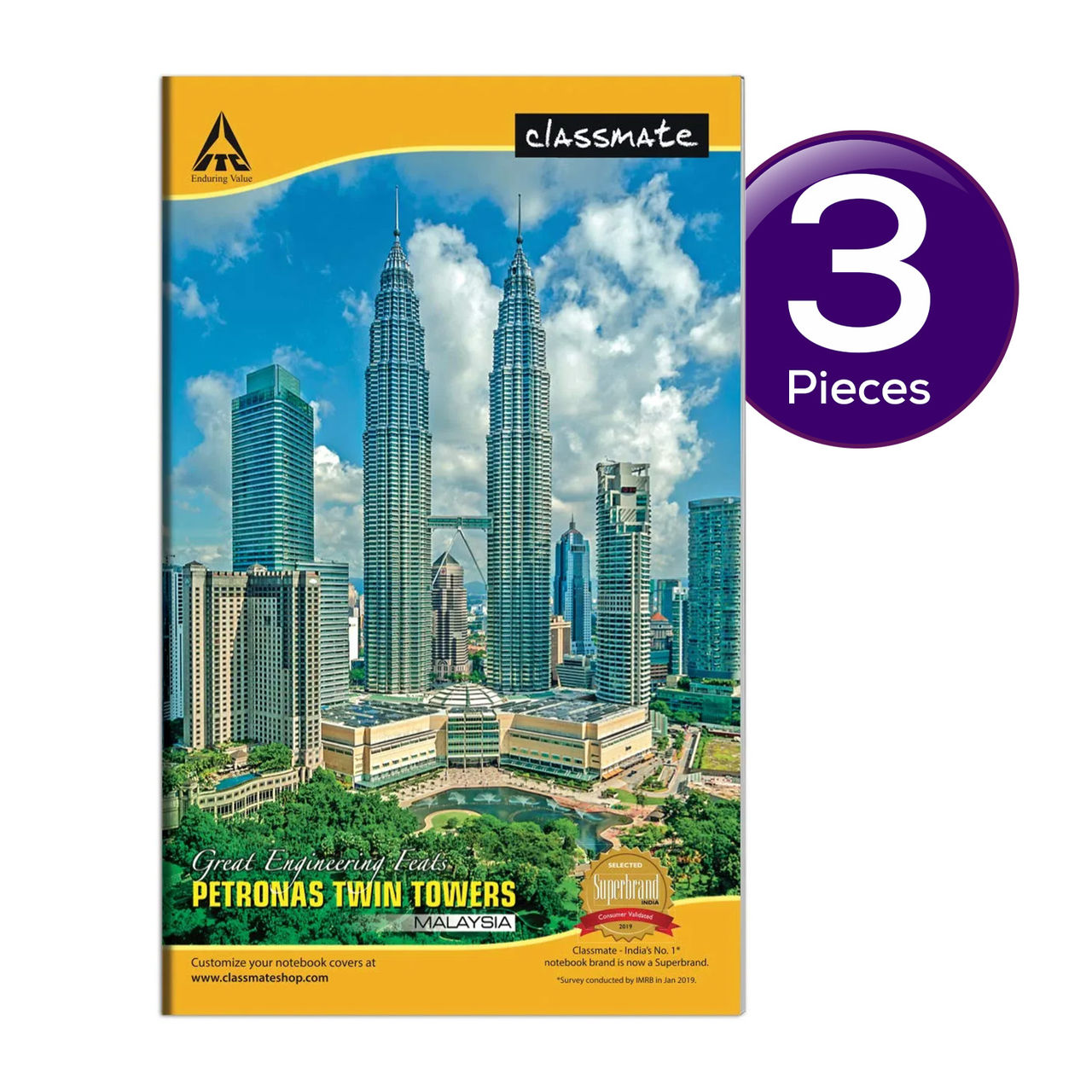 Classmate Longbook Single Line 314X194 160 Page Combo
