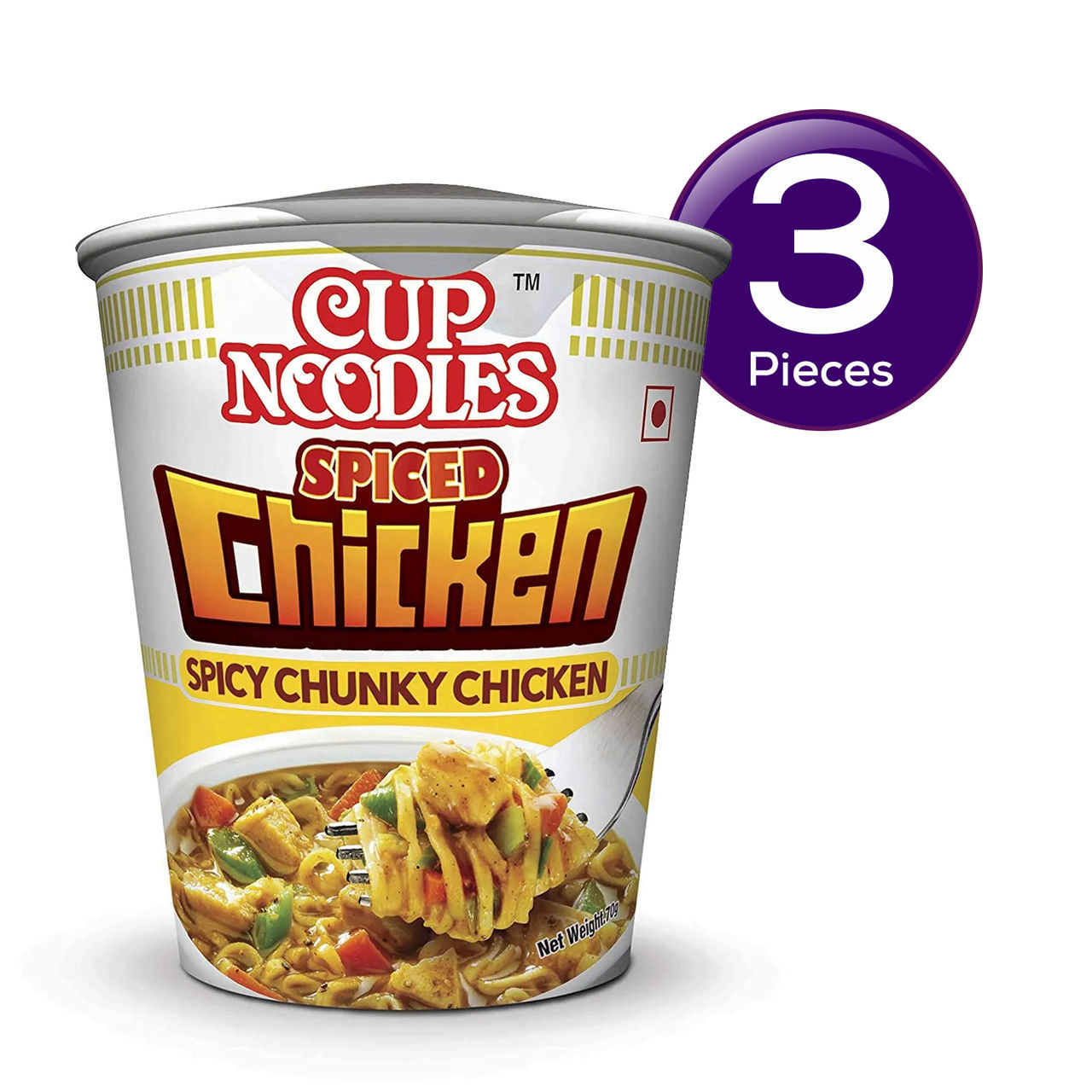 Nissin Cup Noodles Spiced Chicken 70 g Combo