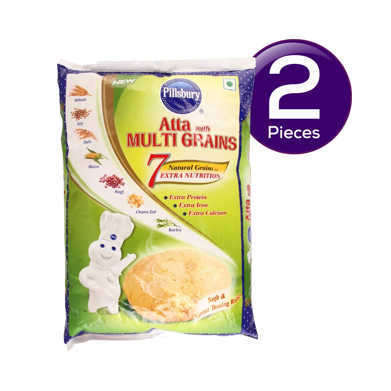 Pillsbury Multi Grain Atta 1 kg Combo