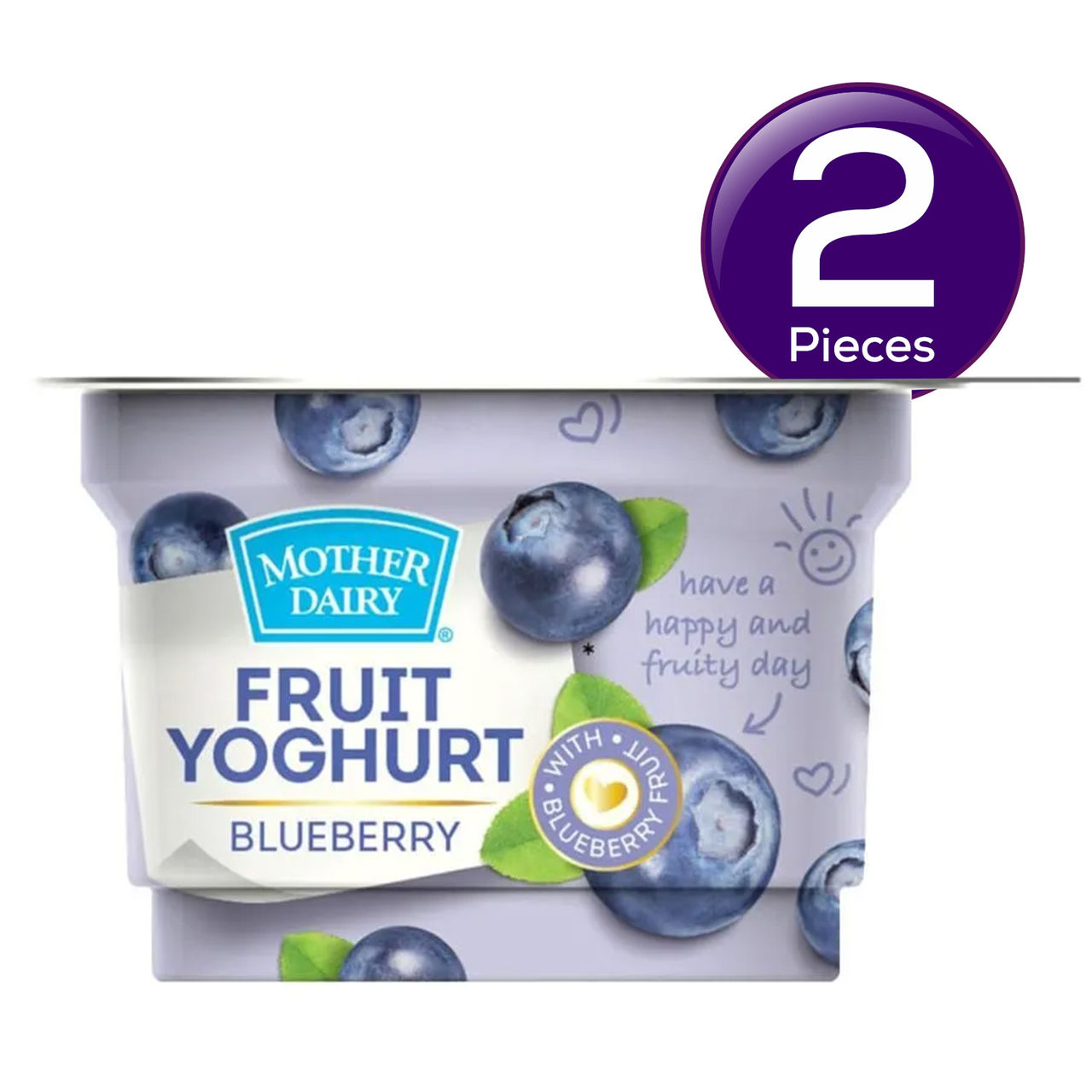 Mother Dairy Yogurt- Blueberry 100 g Combo