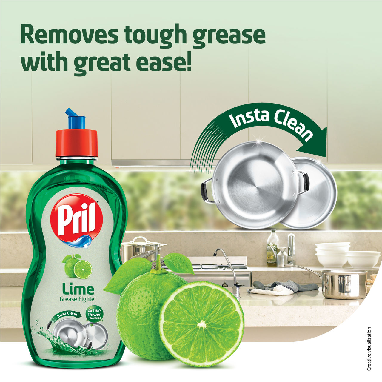 Pril Lime Dishwash Liquid 225 ml Combo