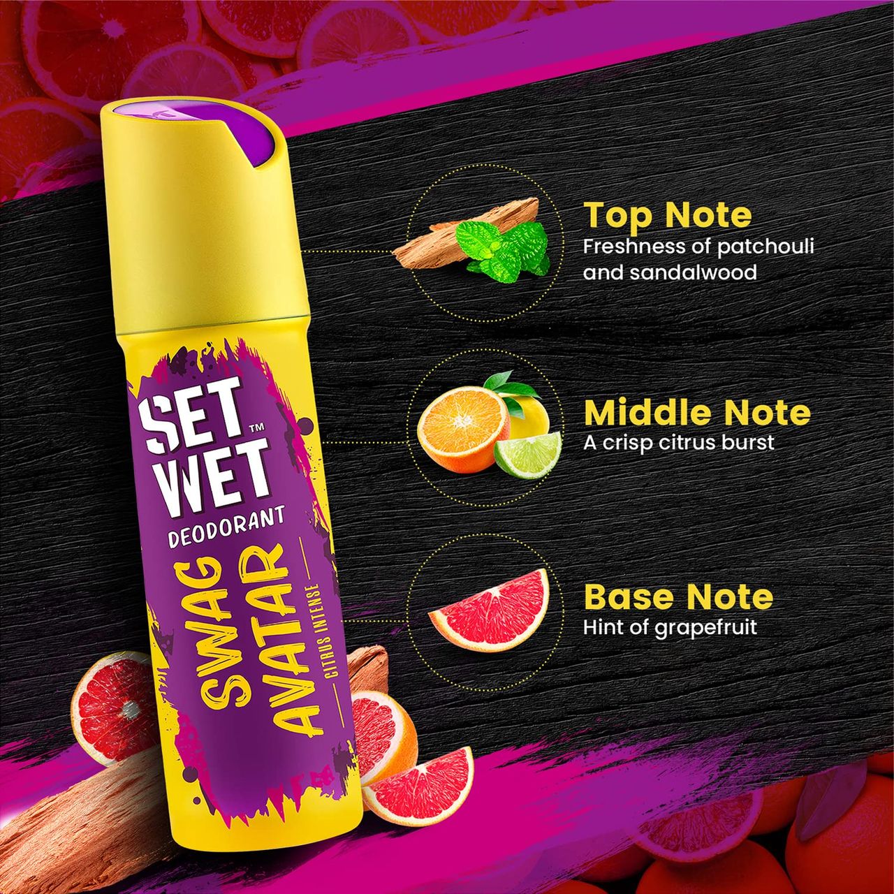 Set Wet Swag Avatar Deodorant & Body Spray Perfume For Men