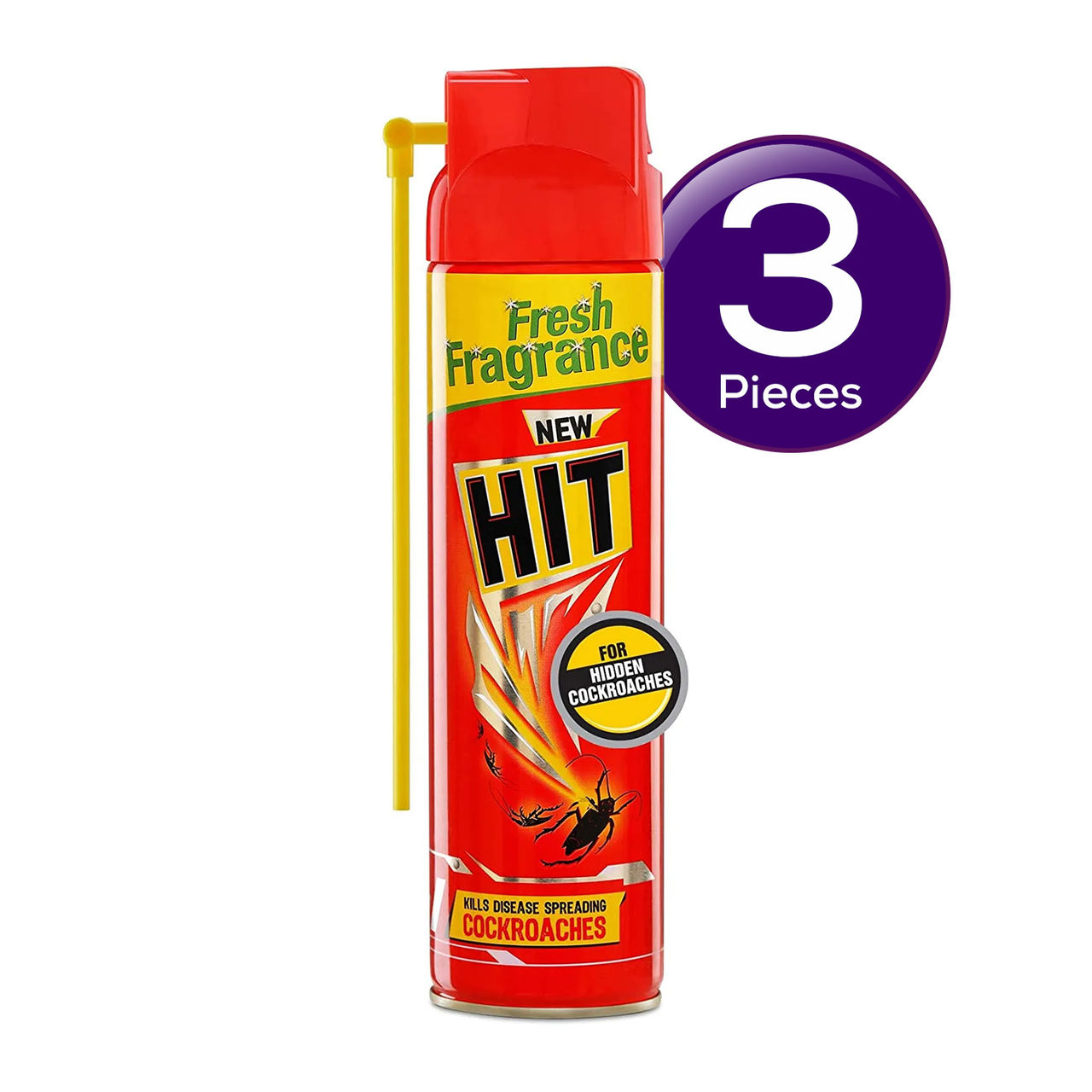 Hit Crawling Cockroach Killer Spray with Deep-Reach Nozzle Combo