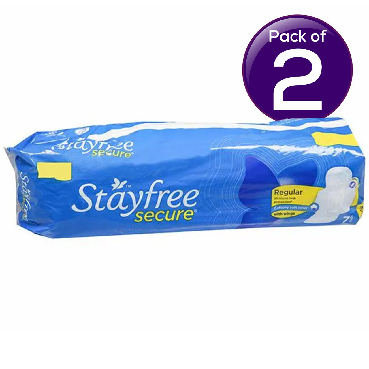 Stayfree Secure  Sanitary Pads - Regular 6 pc Combo