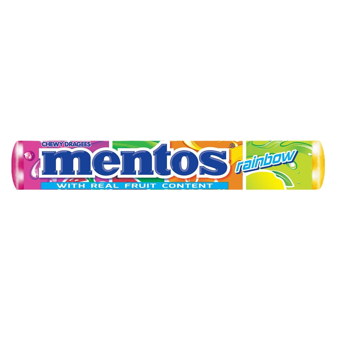 Mentos Rainbow Assorted Flavour Chewy Candy Stick