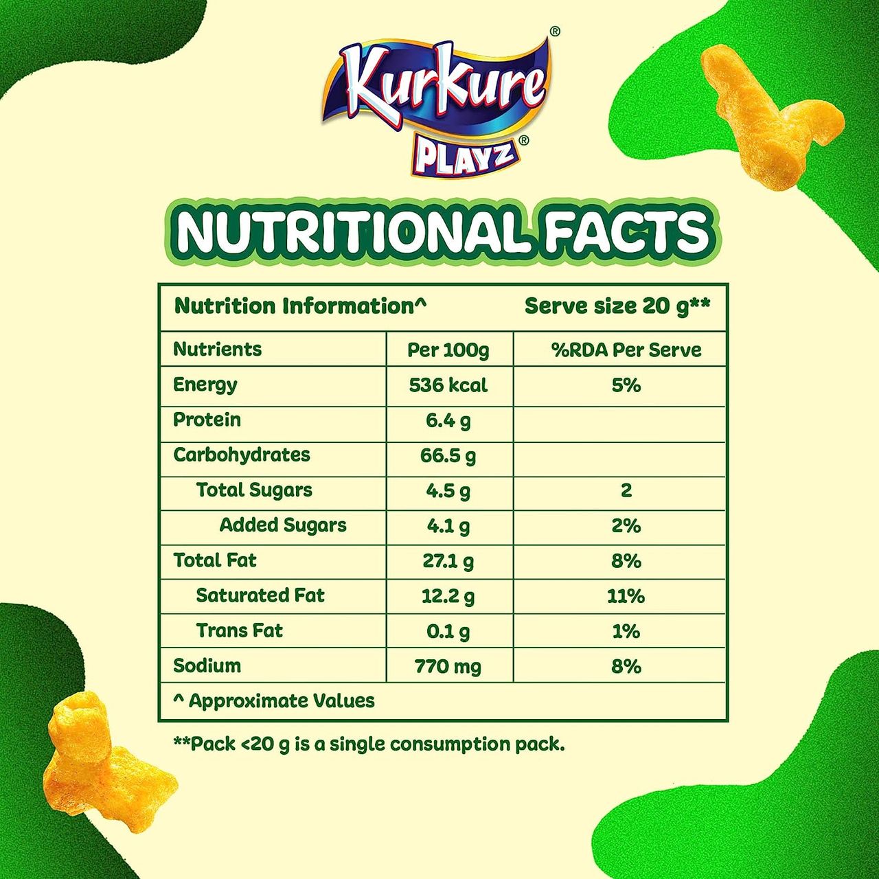Kurkure Yummy PuffCorn Yummy Cheese Chips
