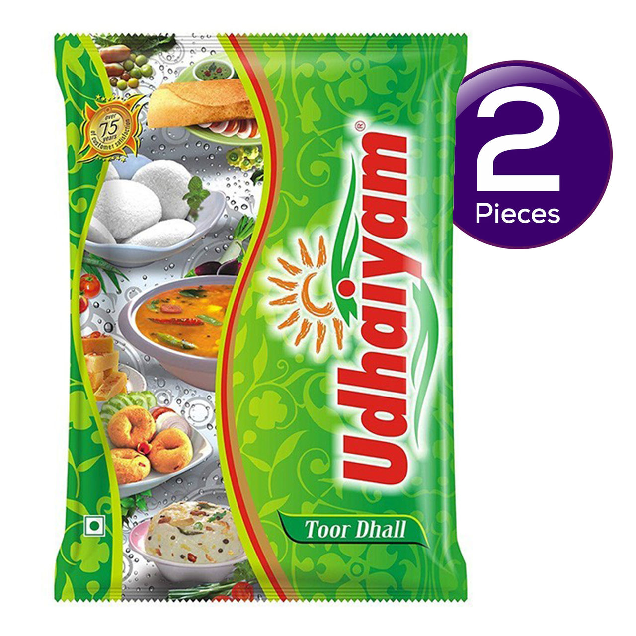 Udhaiyam Dhall - Toor 500gm x 2 Combo