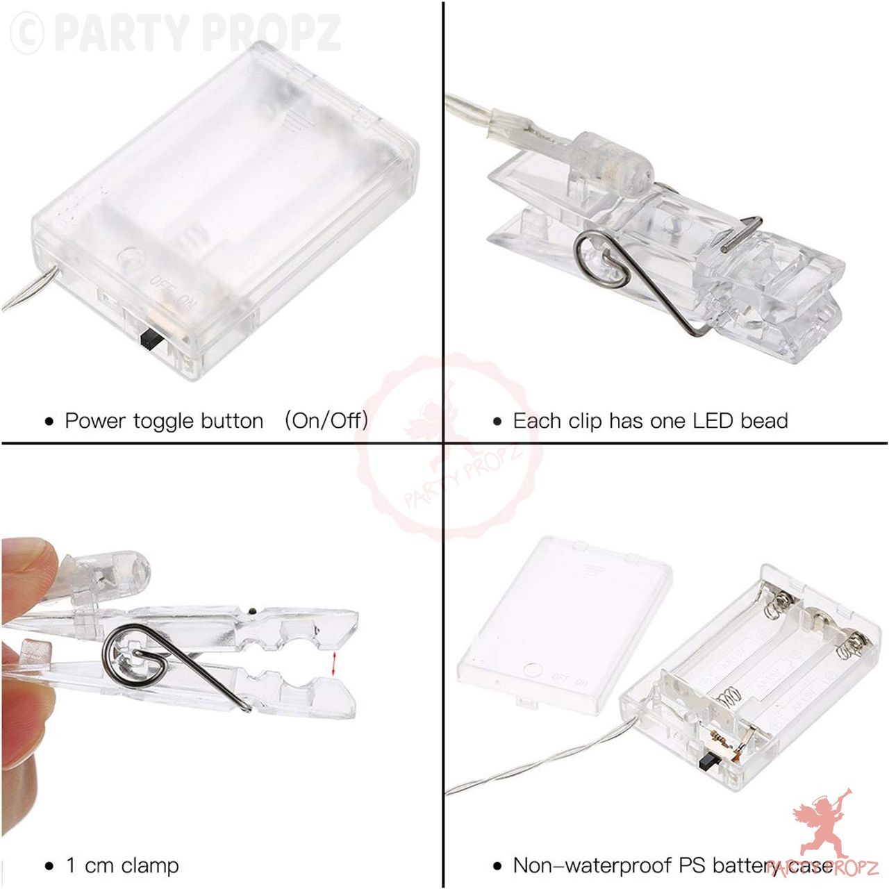 Quace LED Decorative Lights - Yellow | ‎Photo Clips