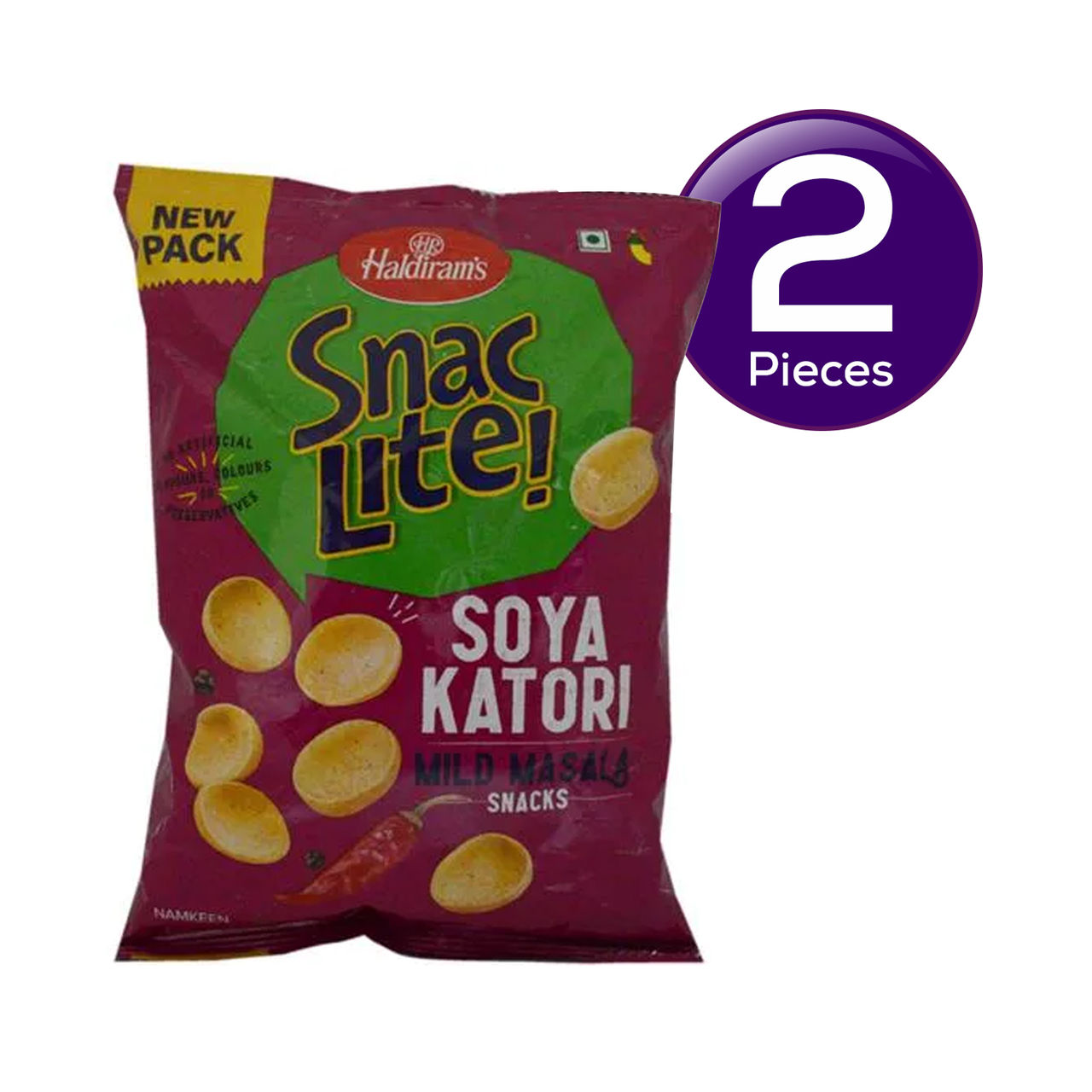 Haldiram's Snac Lite Soya Katori Mild Masala 85 g Combo