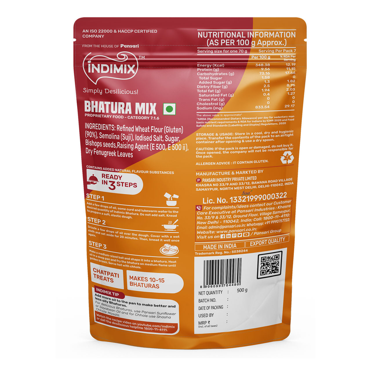 Indimix Bhatura Mix