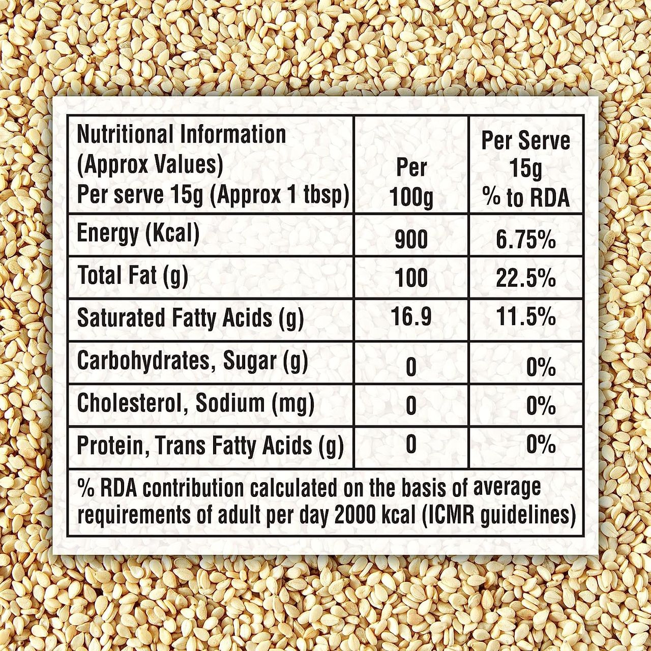 Tilsona Gold Til Oil / Gingelly Oil / Sesame OilBottle