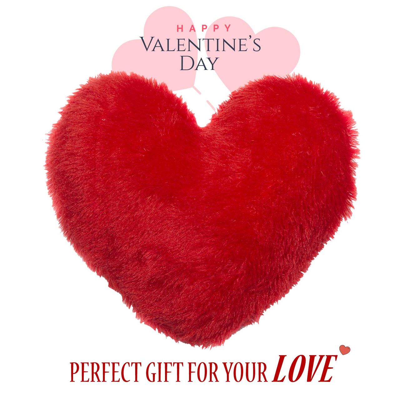 Red Heart Cushion - 35 cm