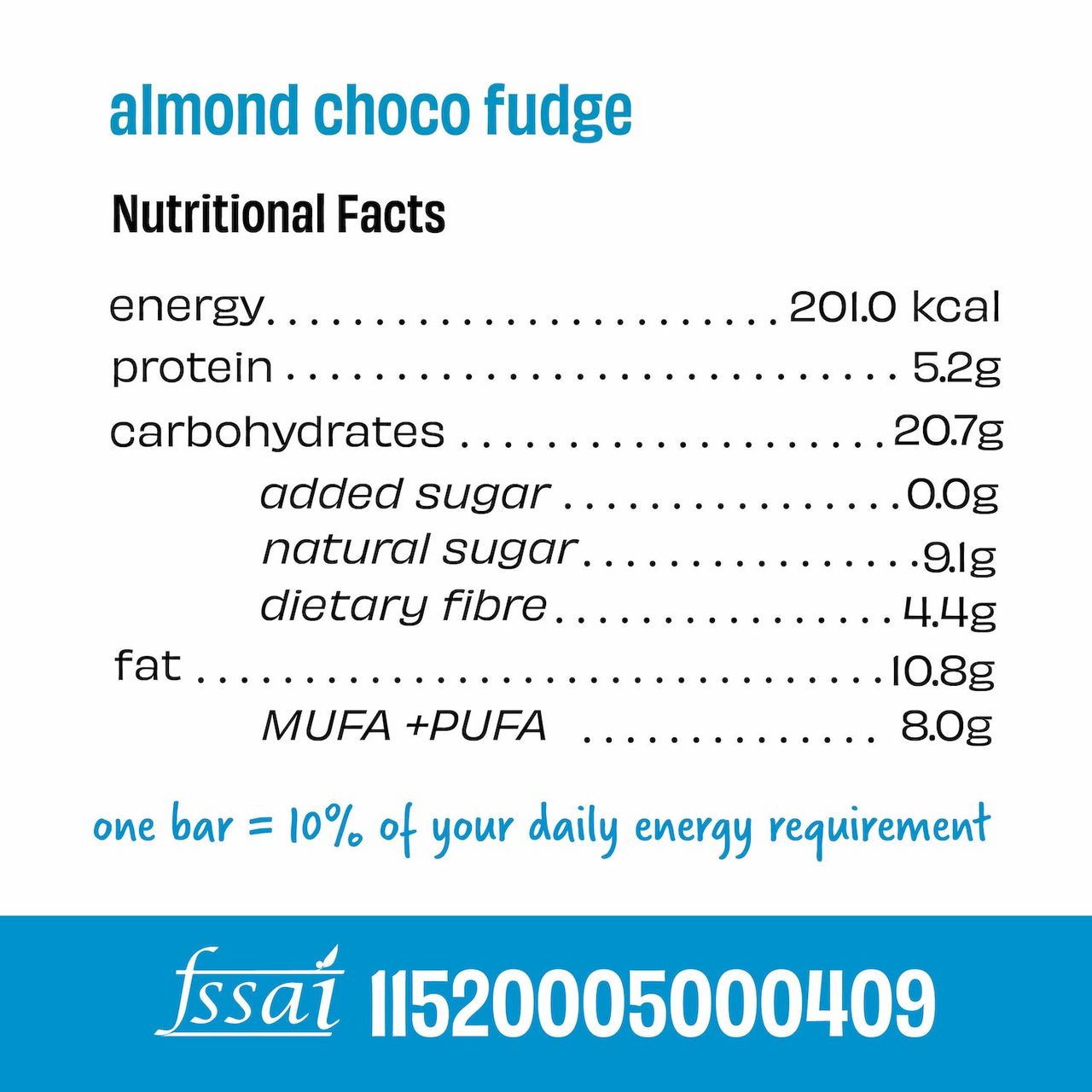 The Whole Truth Almond Choco Fudge Energy Bar 40 g Combo