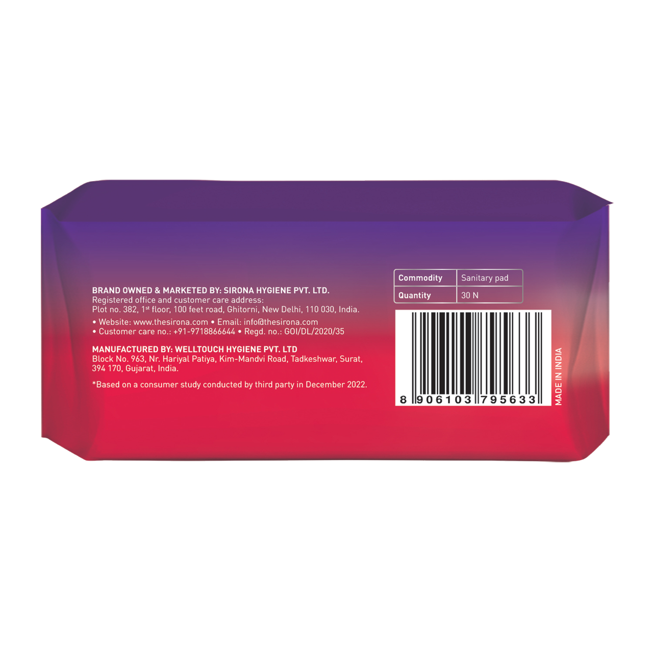 Sirona Rash Free XL+ Sanitary Pads