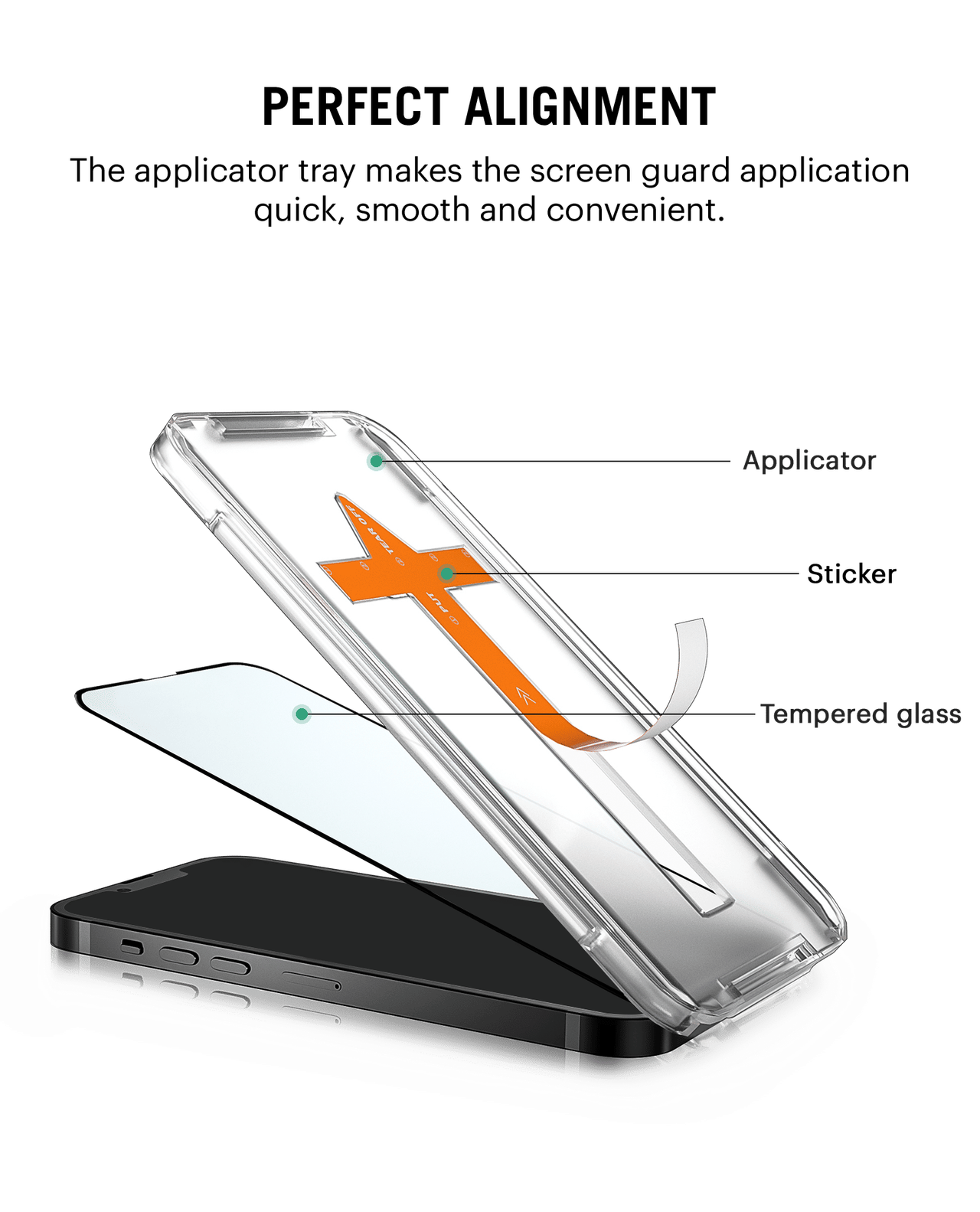 DailyObjects iPhone 16 Pro Max - Sheath Screen Protector with Applicator Tray