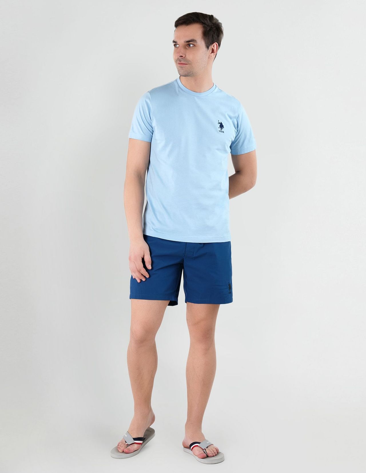 U.S. Polo Assn. | T-Shirts | M | Pack of 1 | Blue