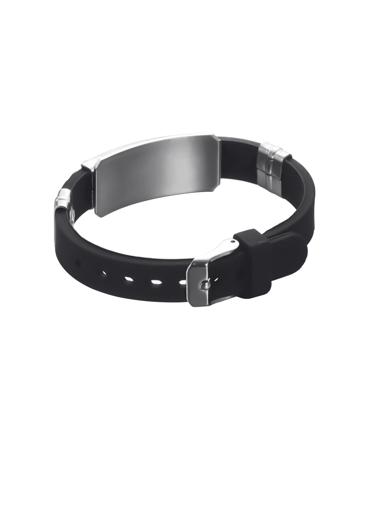Yellow Chimes Silicon Type Bracelet for Men