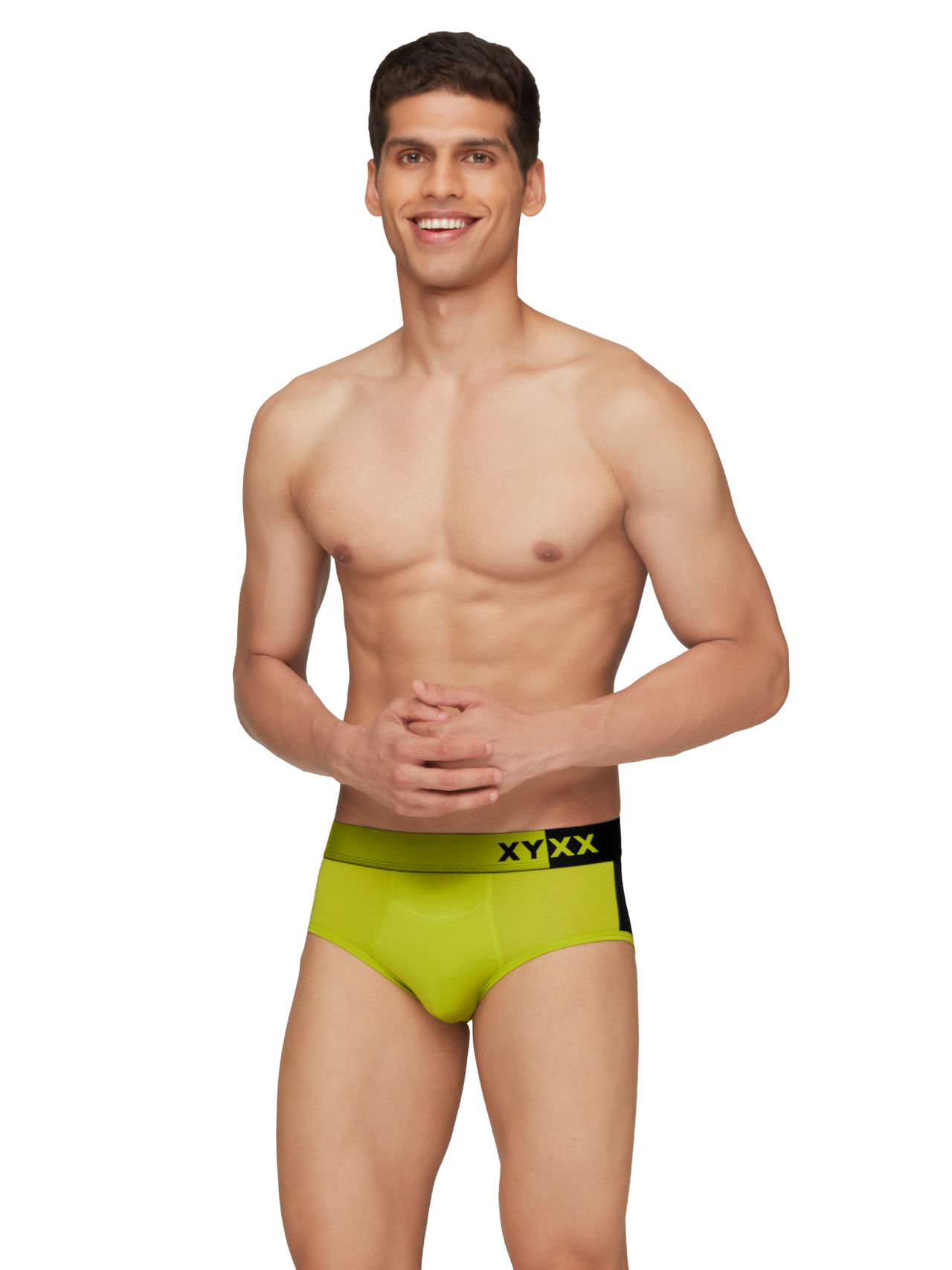 XYXX Dualist IntelliSoft Micro Modal Solid Brief | Men's Innerwear | Pack of 2 | Multicolored- S