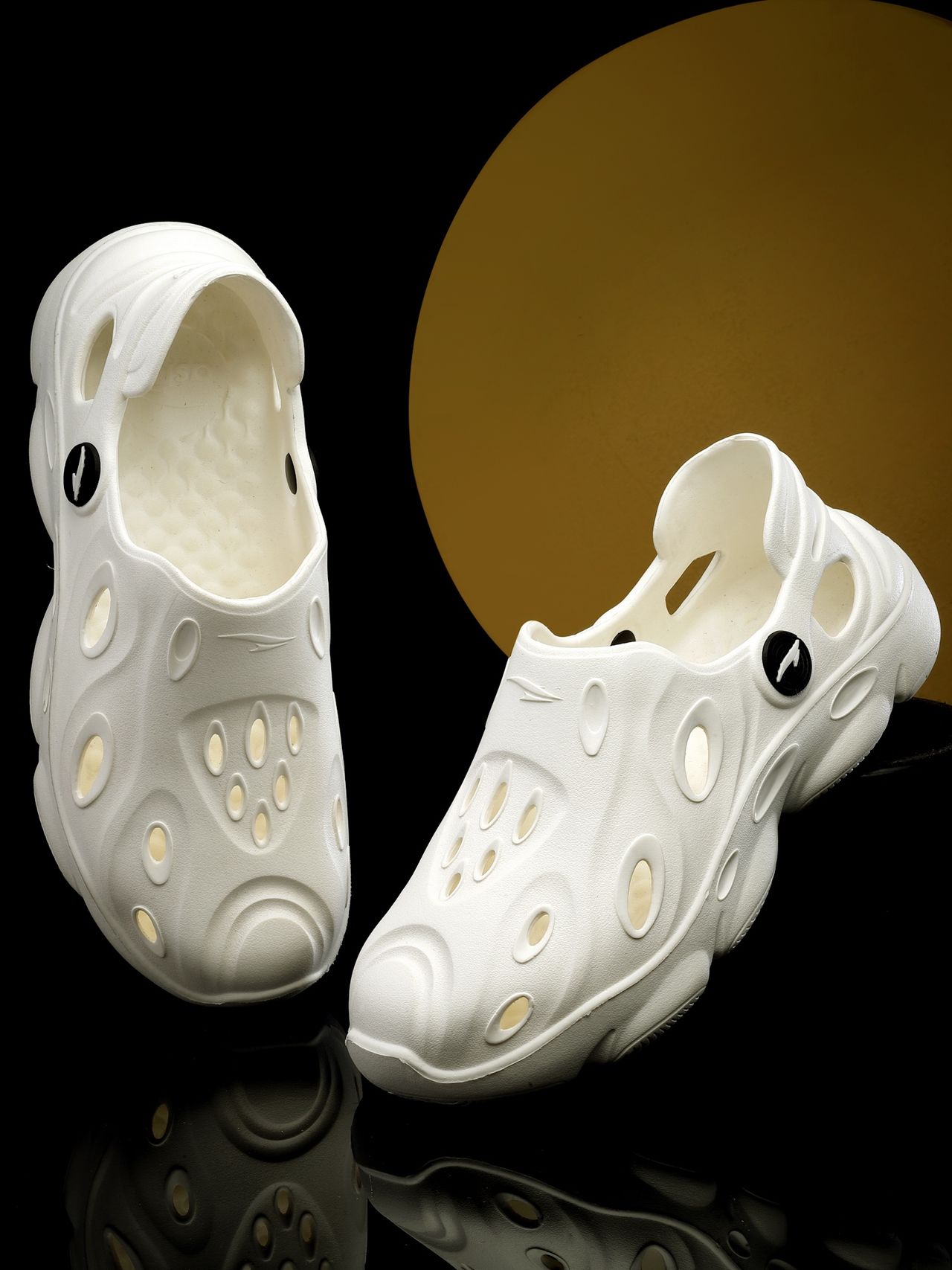 Asian Safari-02 Men Clogs Off White (UK-9)