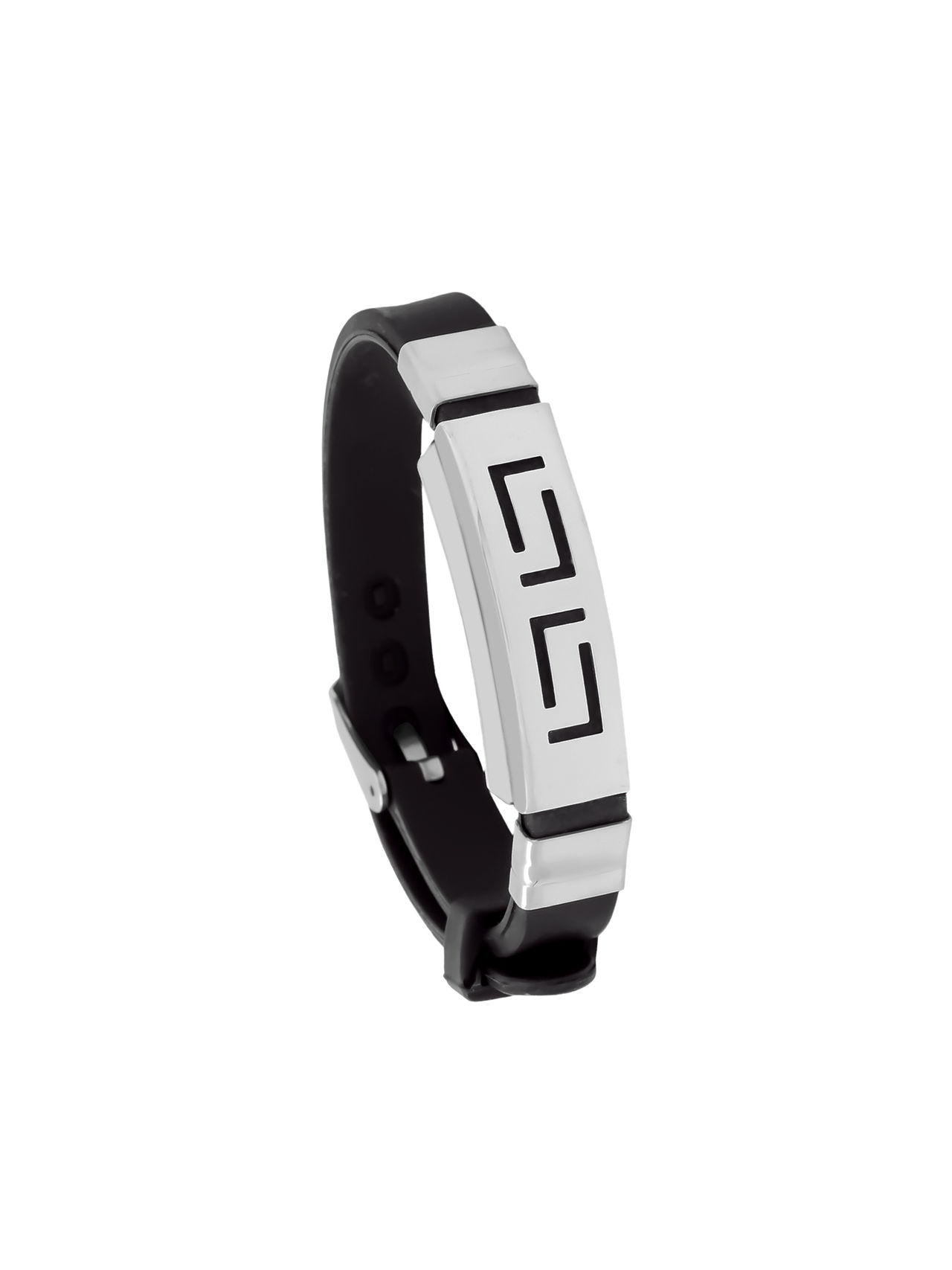 Yellow Chimes Silicon Type Bracelet for Men