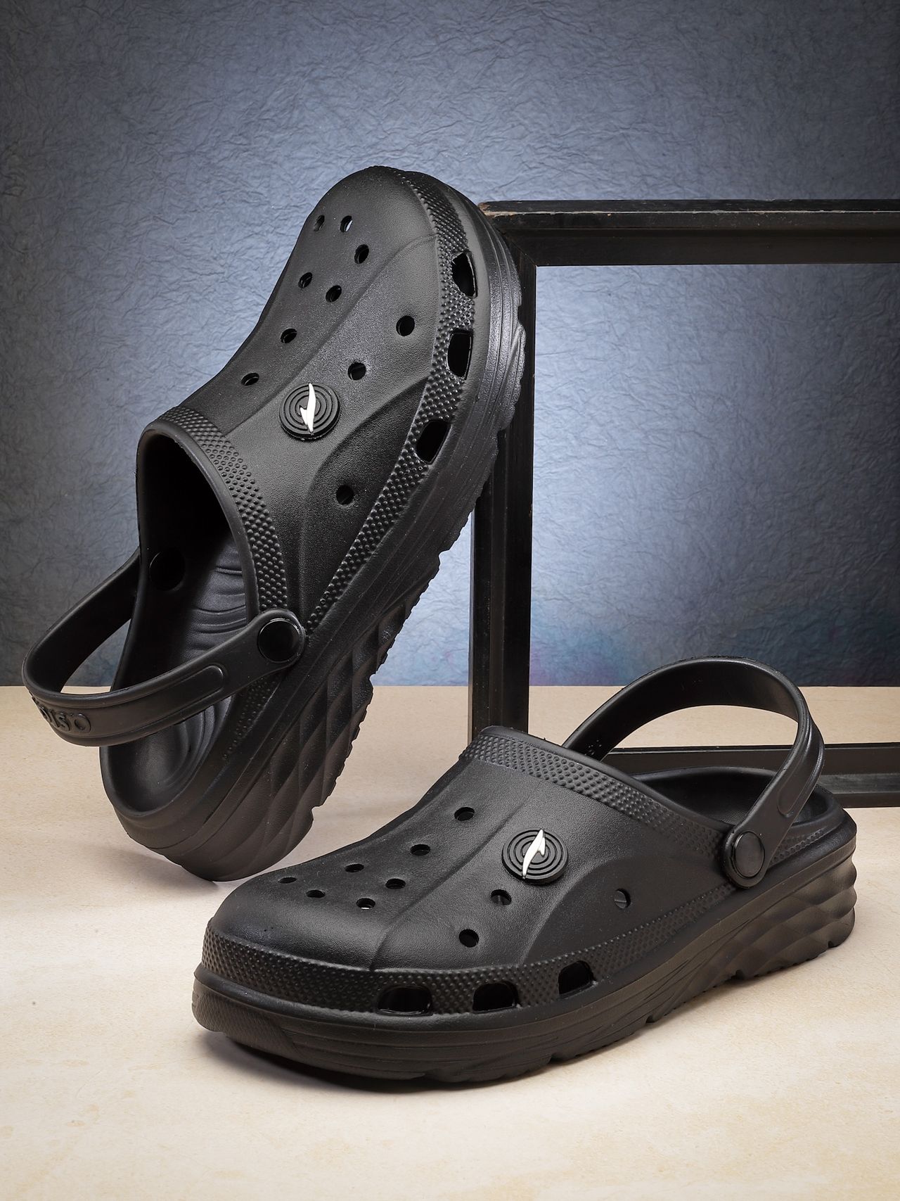 Asian Agc-14 Men Clogs Black (Size-9)