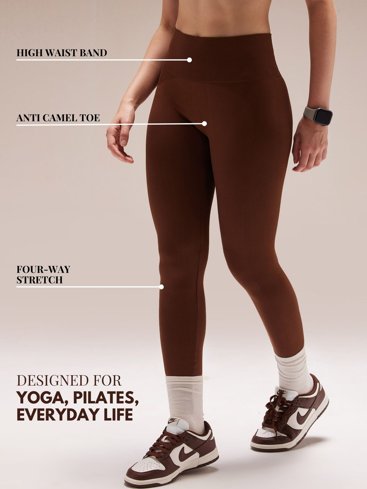 Cava Women's Leggings Sky-Rise | Brunette - S