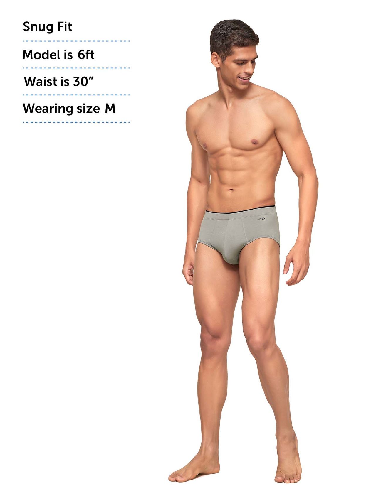 XYXX Uno IntelliSoft Micro Modal Solid Brief | Men's Innerwear | Pack of 2 | Black + Grey- L