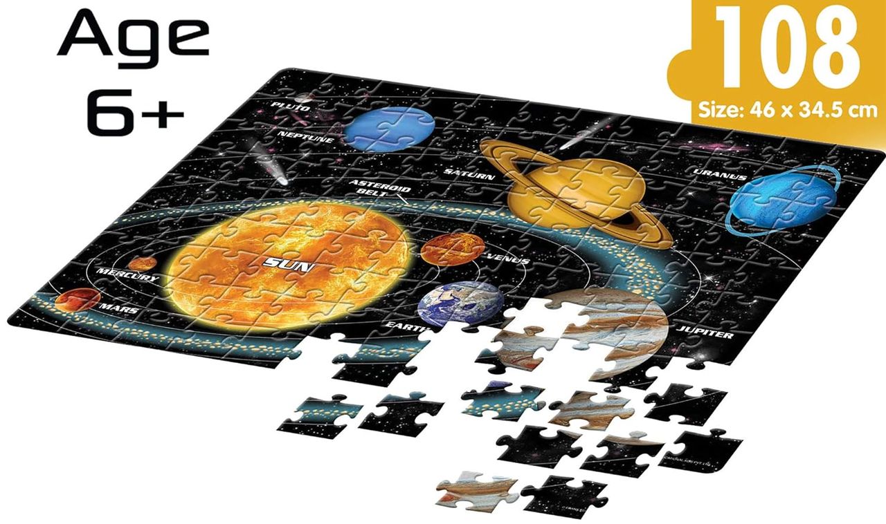 Frank Solar System Puzzle - 108 Pieces Jigsaw Puzzle