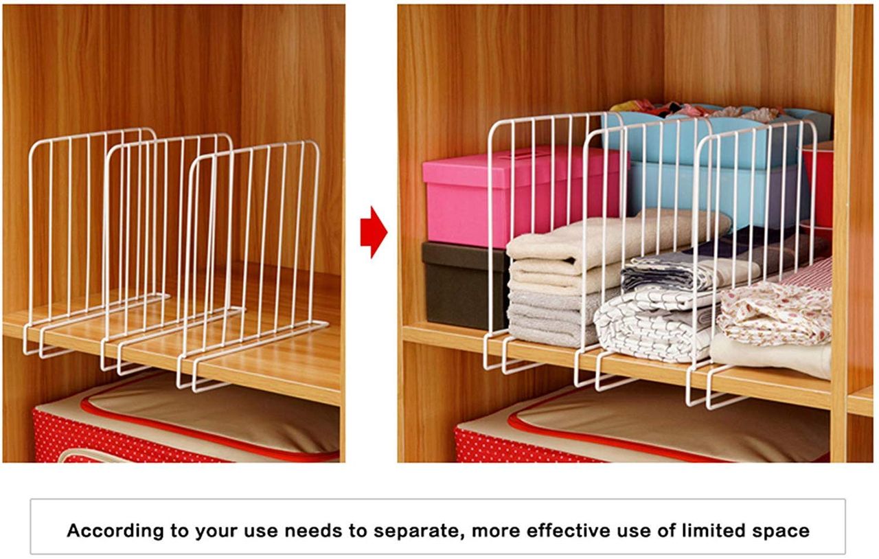 Go Hooked Iron Racks Shelf Organiser | White Space Saving Organizer | Pack Of 3