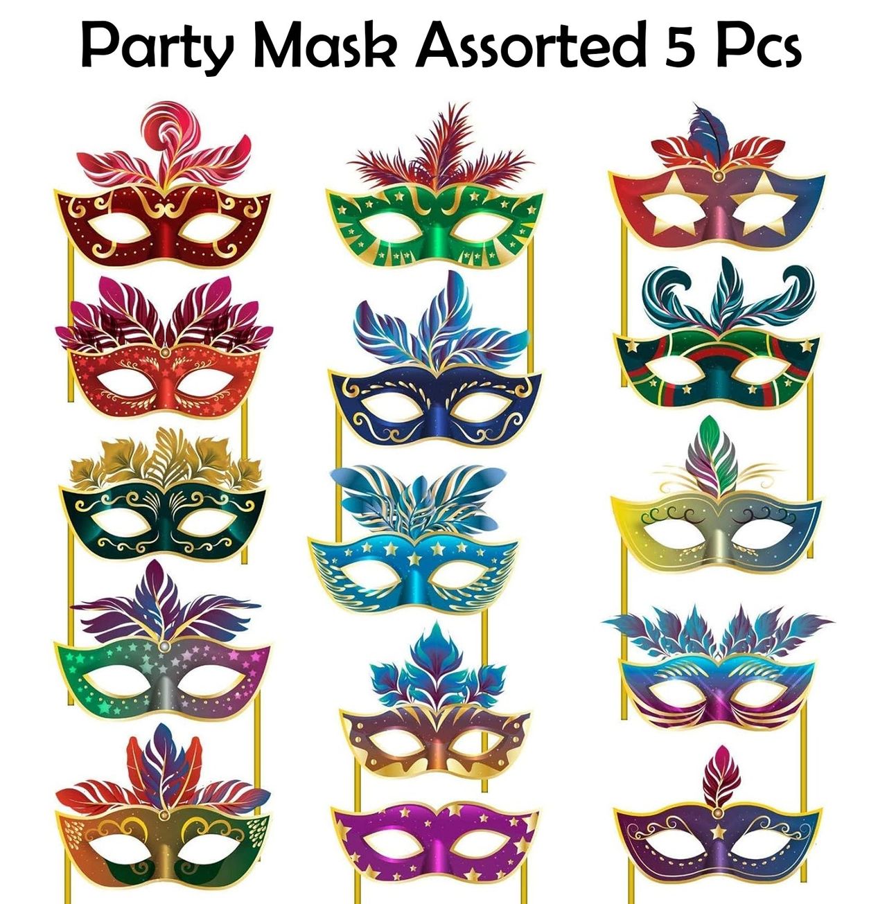 Eye Masks For Party - Assorted