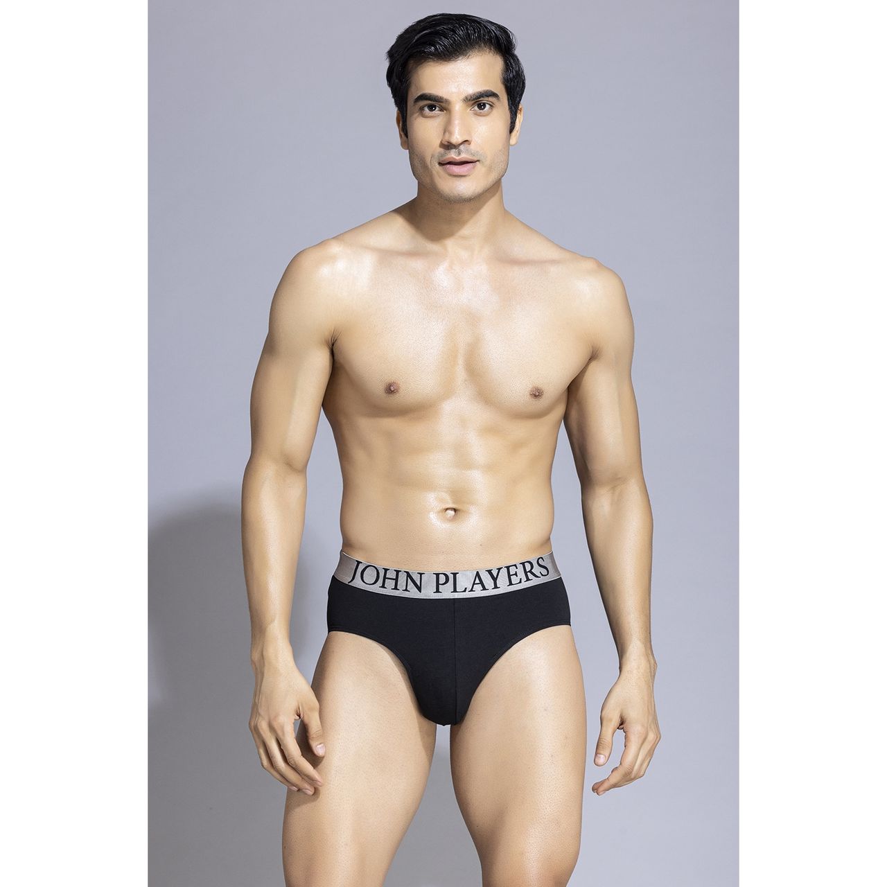 John Players Men's Cotton Brief | (JBF045M13) | Black - L