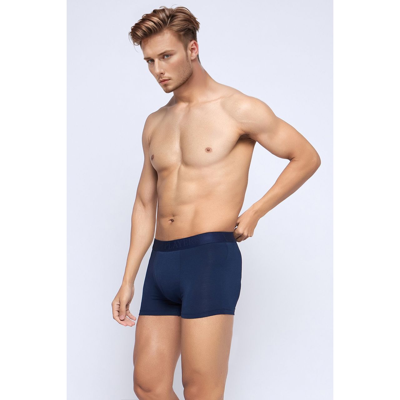 John Players Men's Solid Trunk | (JTK060M08) | Navy - M