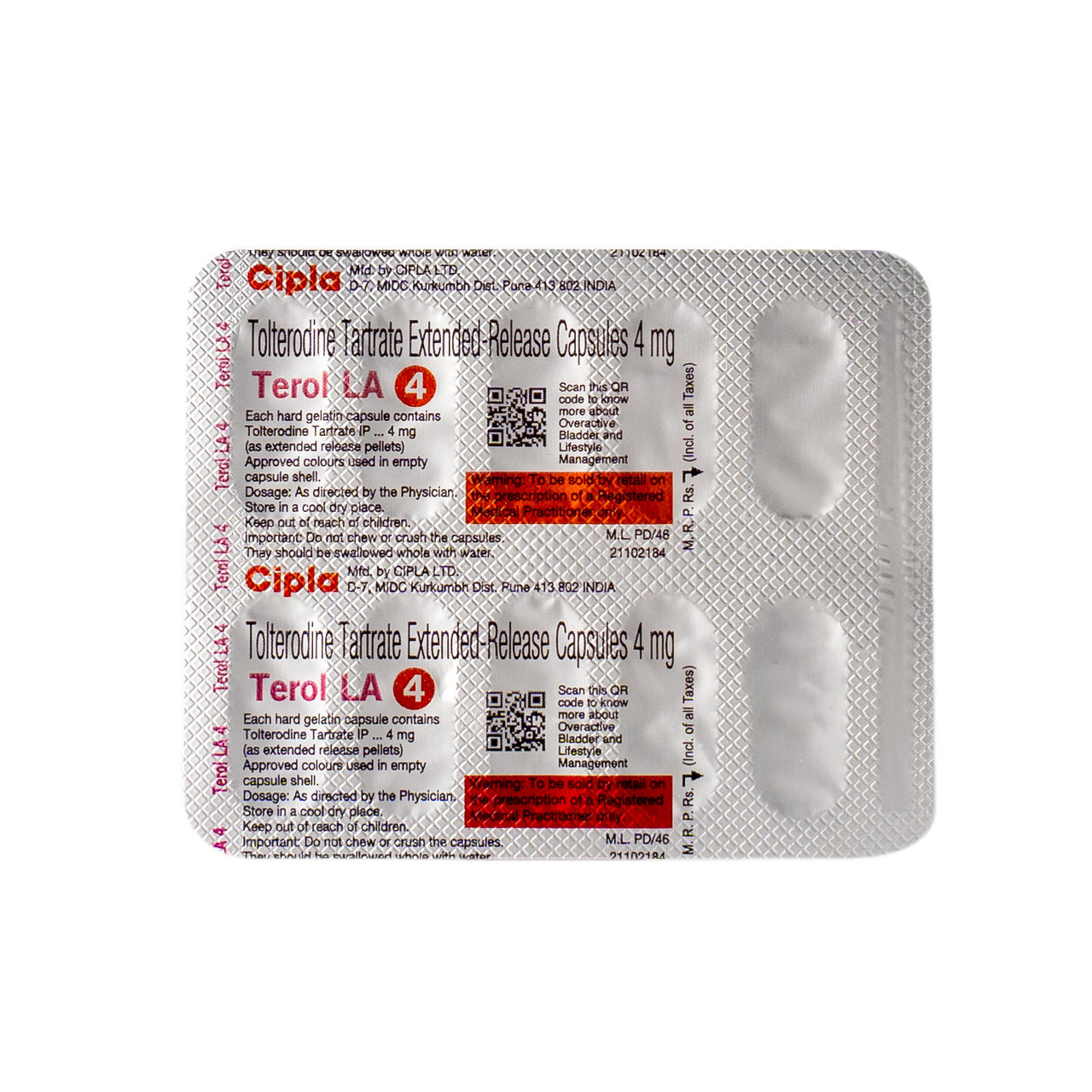 Terol LA 4 Capsules 