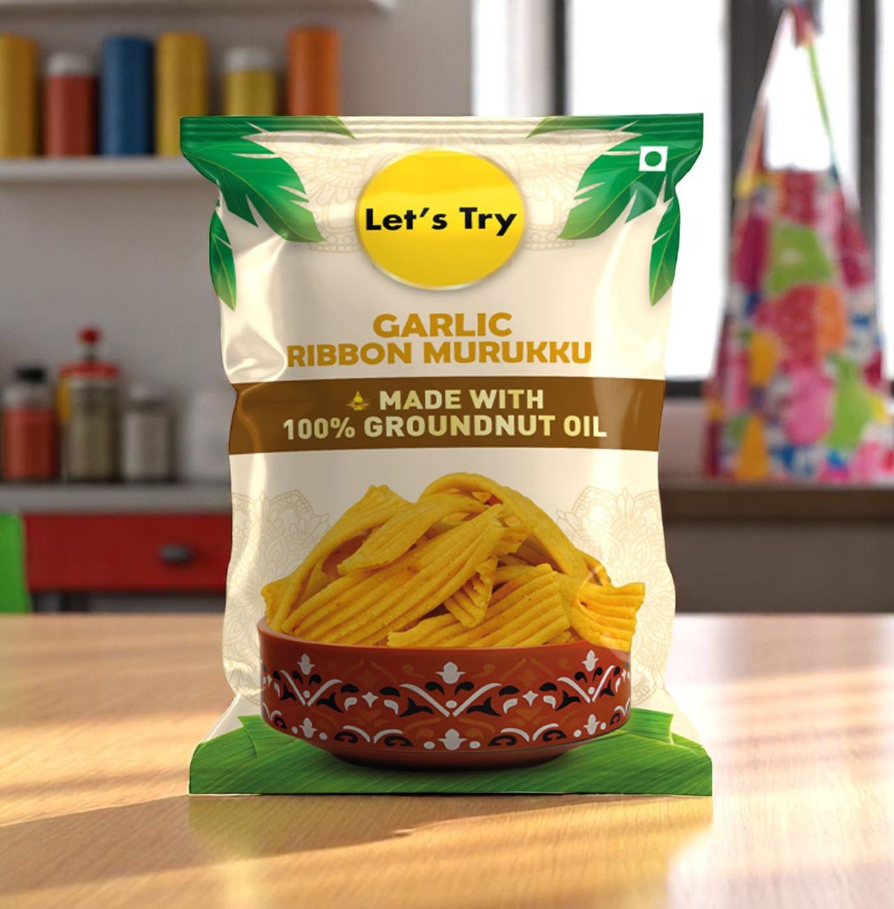 Let's Try Garlic Ribbon Murukku 180 g Combo