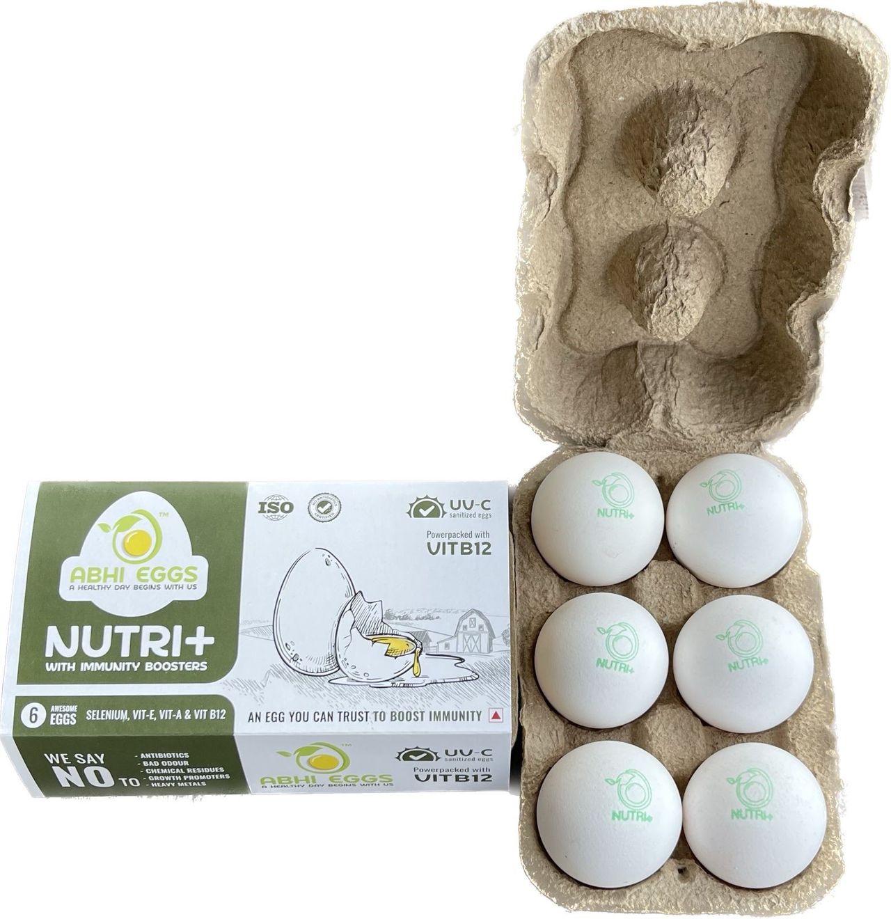 Abhi Nutri + White Eggs With Immunity Boosters 6 pc Combo