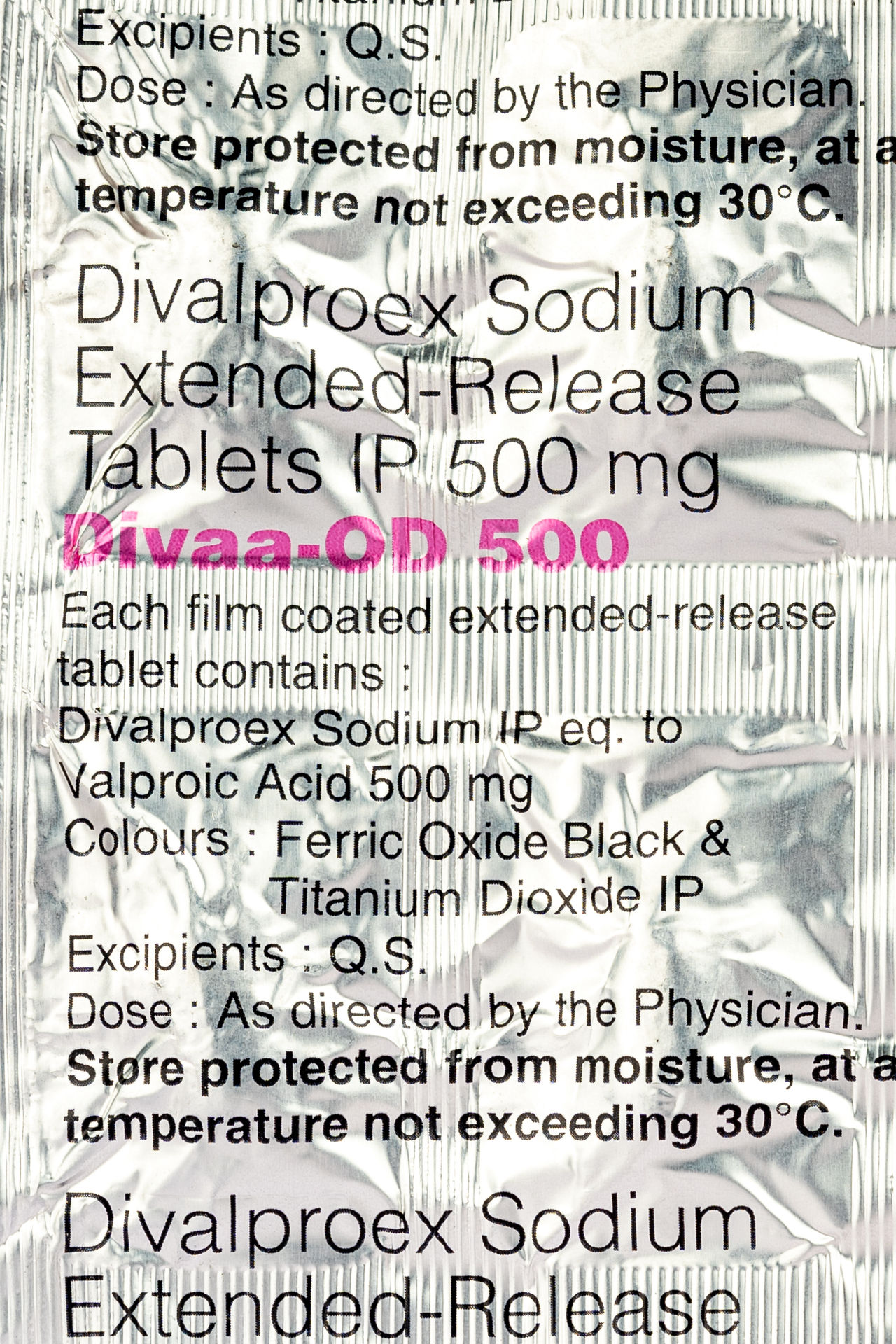 Divaa-OD 500 Tablets ER