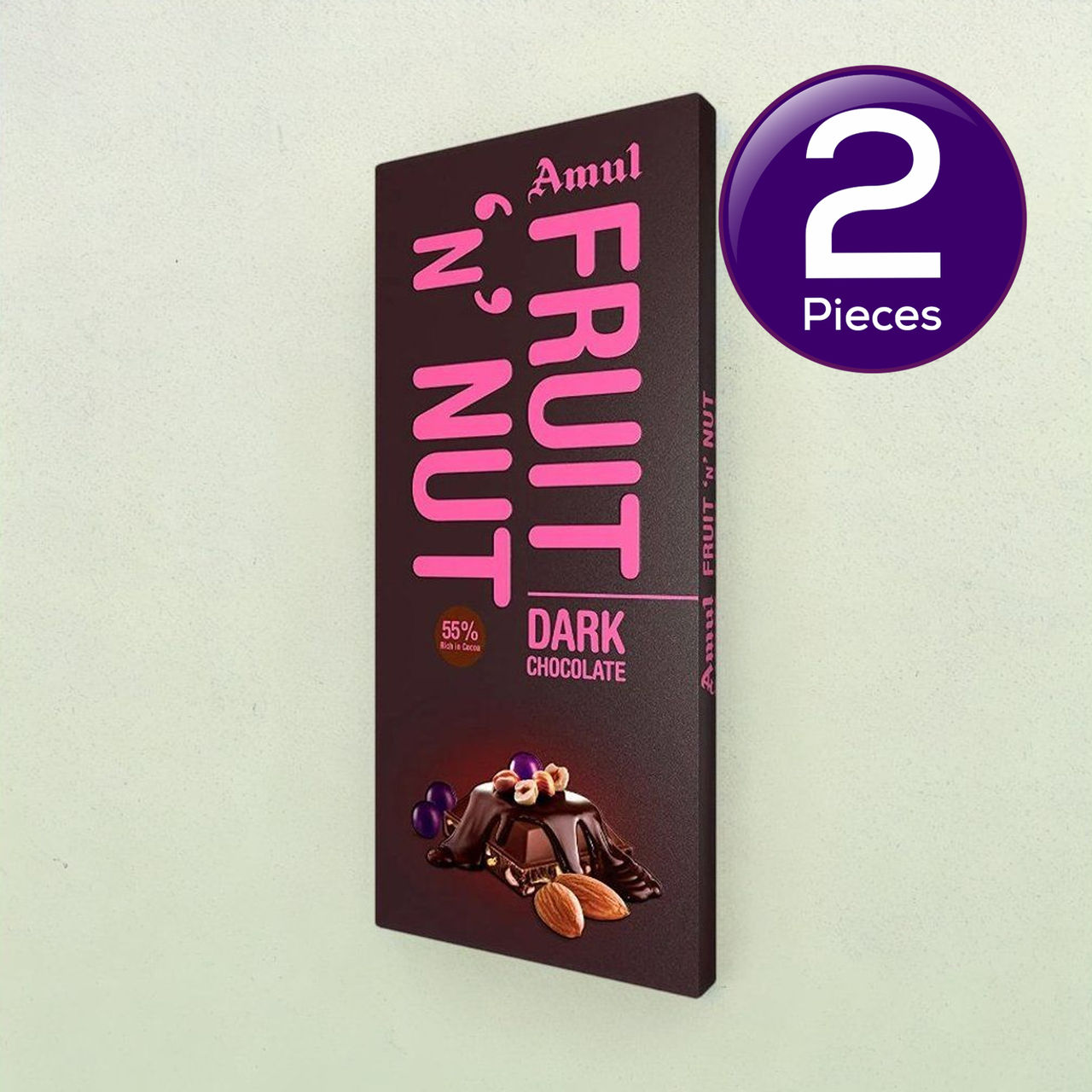 Amul Fruit 'N' Nut Chocolate 150 g Combo