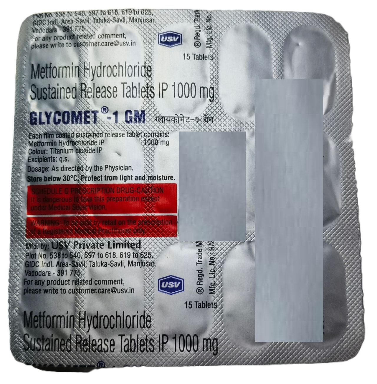 Glycomet 1Gm Tablet Sr