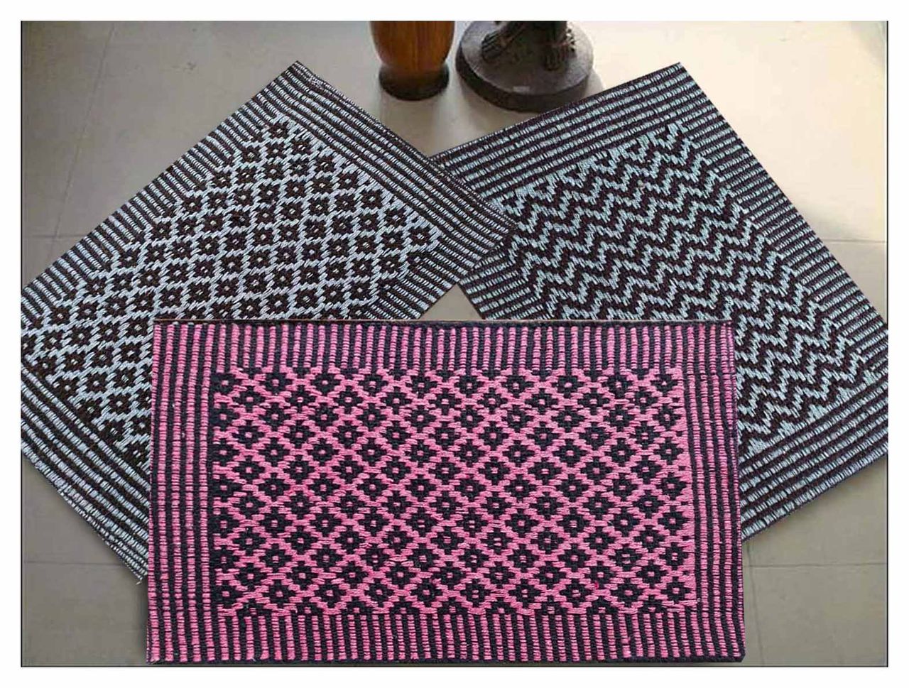 Elegant Weavers Cotty Floor Mat | Assorted 1 pc Combo