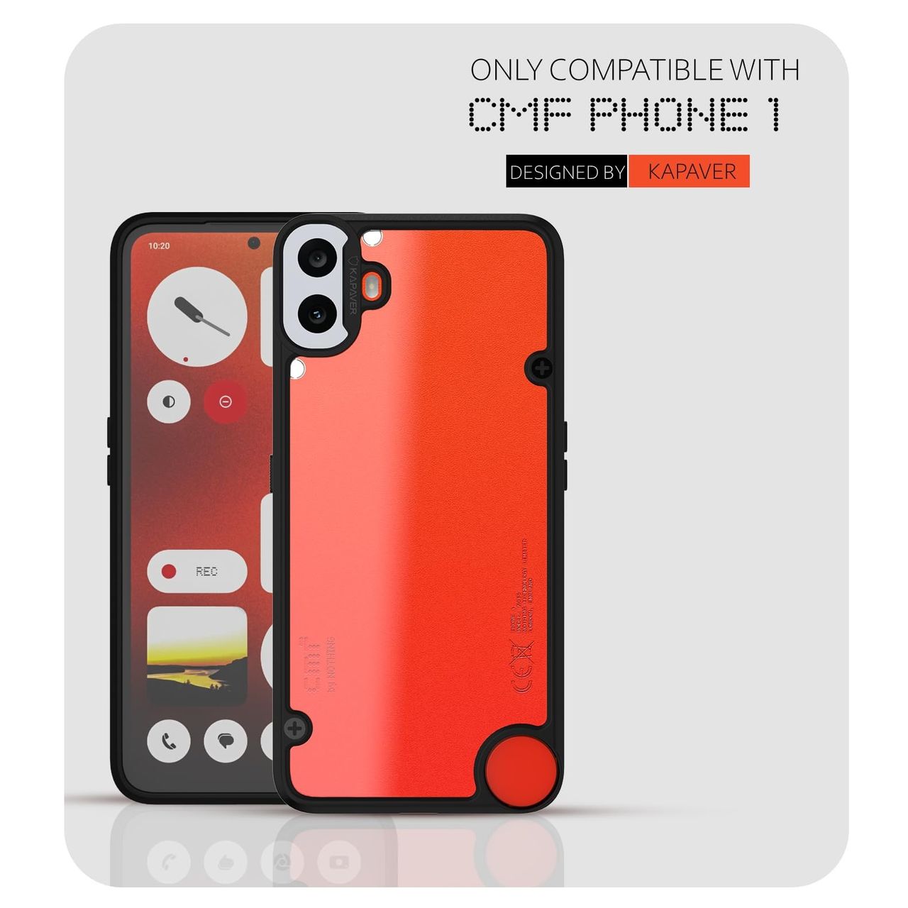 Kapaver Cmf Phone 1 by Nothing Back Cover Case | Impulse - Black