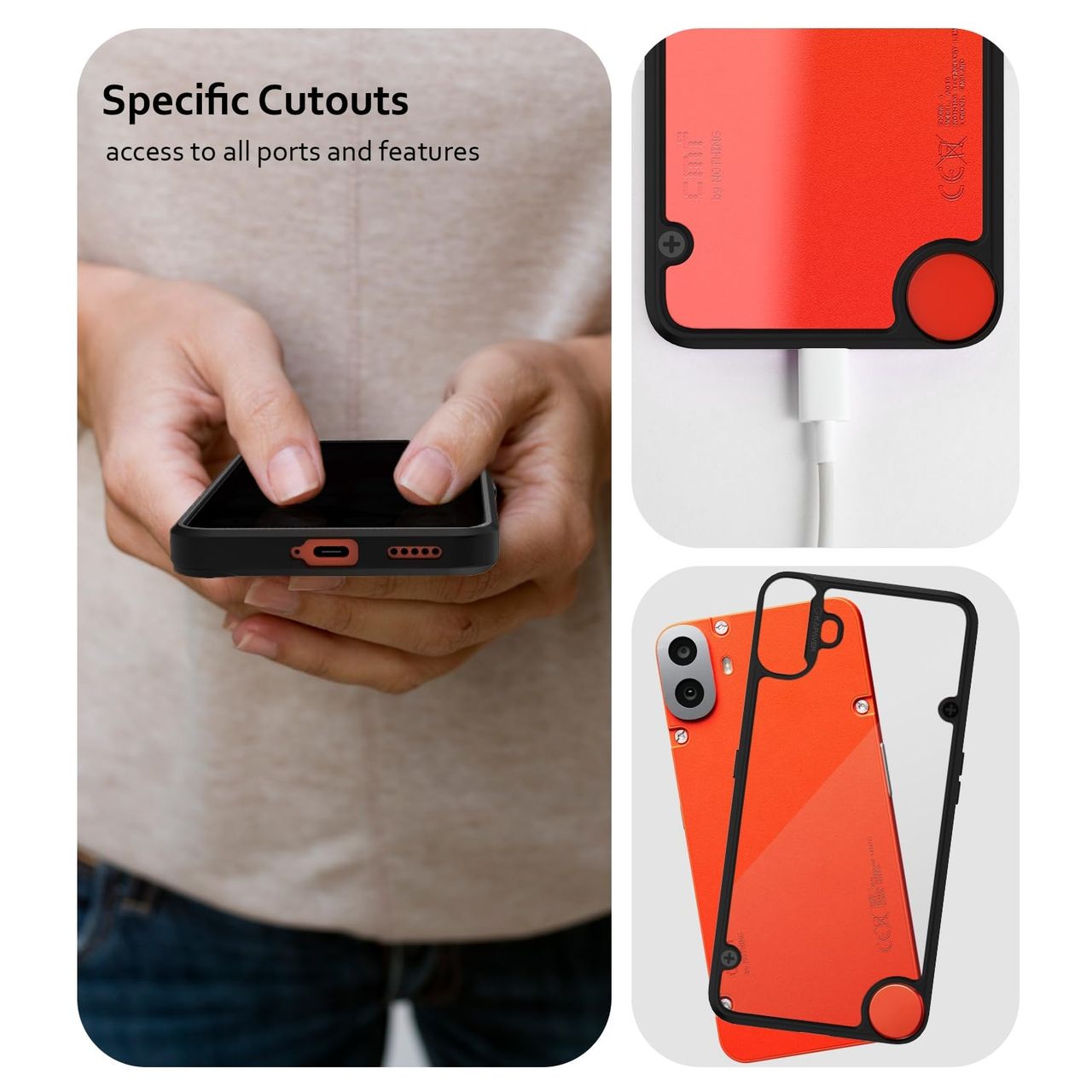 Kapaver Cmf Phone 1 by Nothing Back Cover Case | Impulse - Black