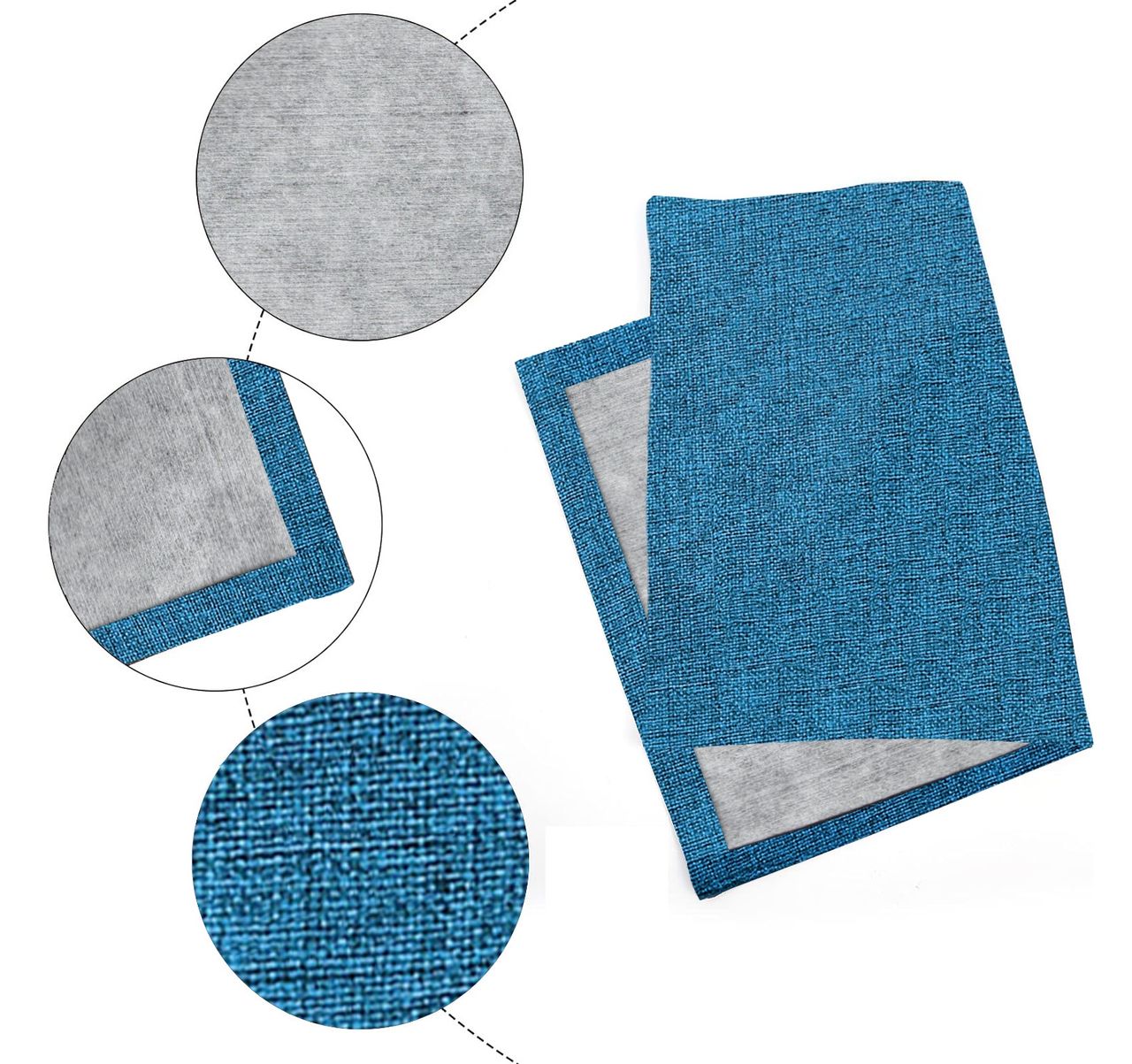 Lushomes Jute Table Mat - Blue | 30 x 45 cm